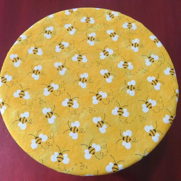 Kitchenaid Bowl Cover, Bee and Lemon Reversible Mixer Cover - Picture 3 of 4
